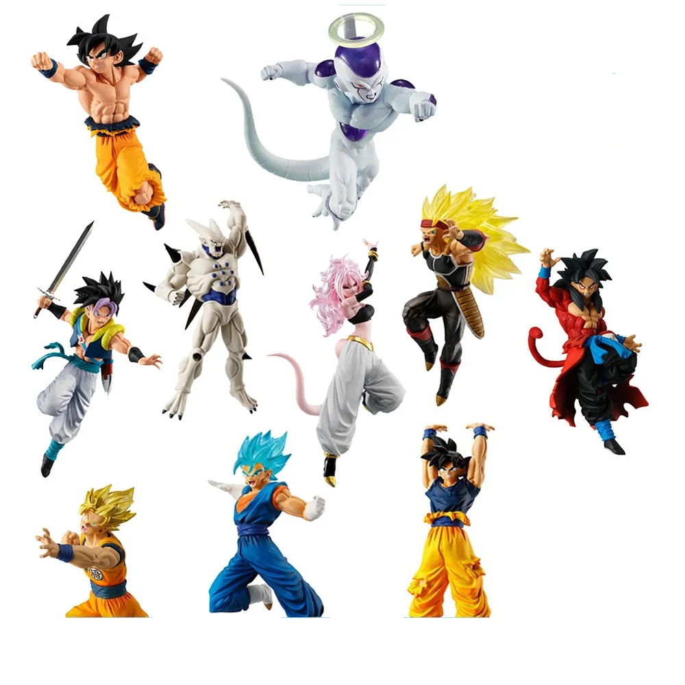 

Bandai Original Gacha Dragon Ball Super Ultra Instinct Son Goku Zen O Frieza Majin Buu Action Figure Toys