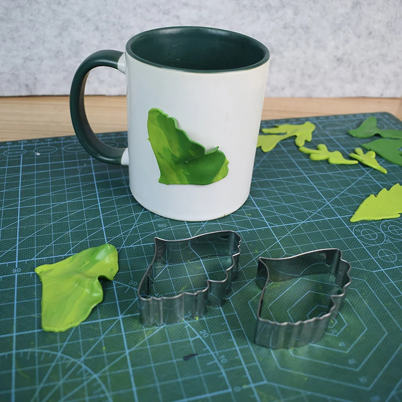 Stainless Steel Ginkgobiloba Leaf Shape Cutting Mould Ginkgo Cutter Clay Tools | Дом и сад