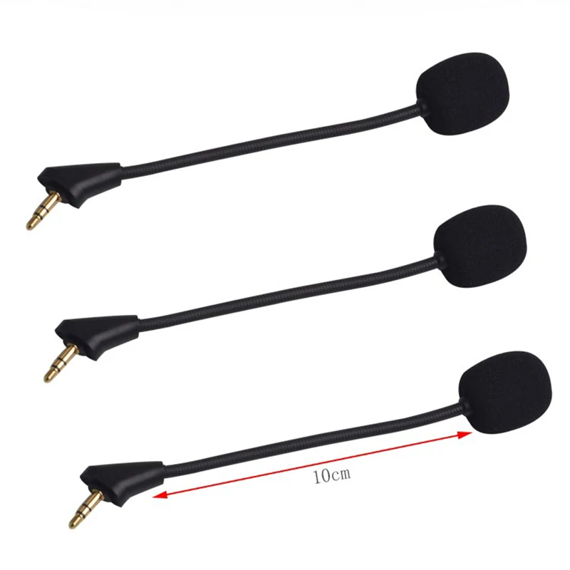 

2pcs Headphone Microphone for Kingston HYPERX Alpha Gaming Headset Cable Mini Microphone Earpads