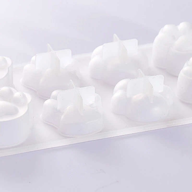 

DIY Crafts Jewelry Pendant Making Tools Crystal Epoxy Resin Mold Animal Paw Shaped Silicone Mould