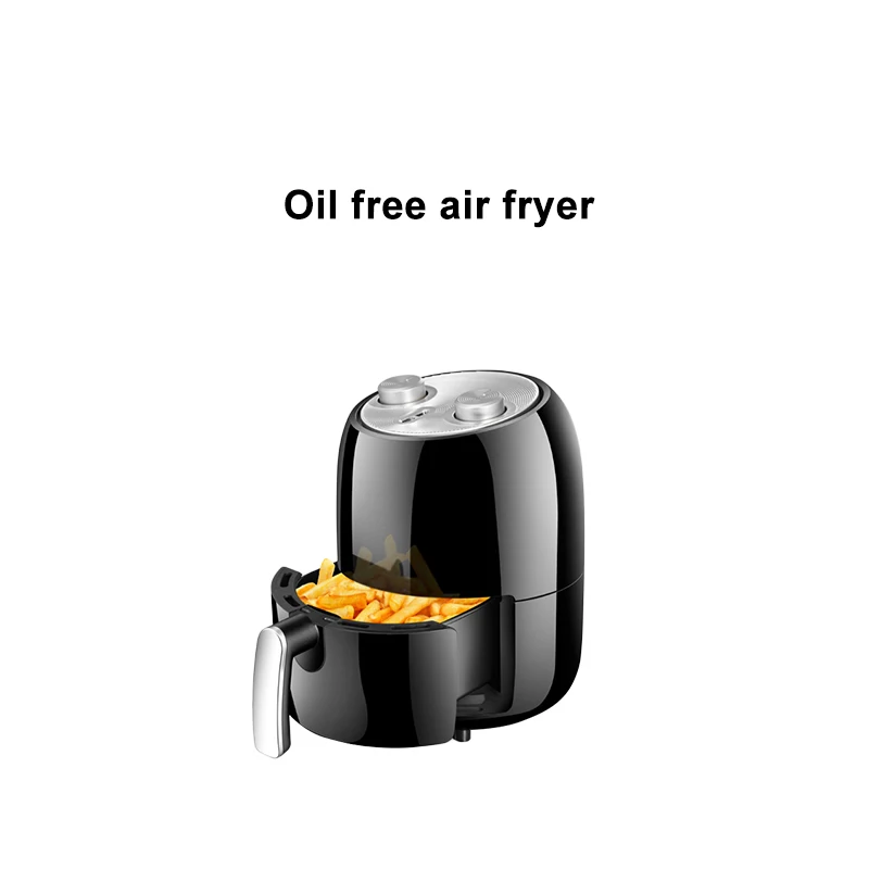 Electric Fryer Oil Free Chicken Wing French Fries Frying Machine 220V Black Food Fries Machine For Home And Kitchen