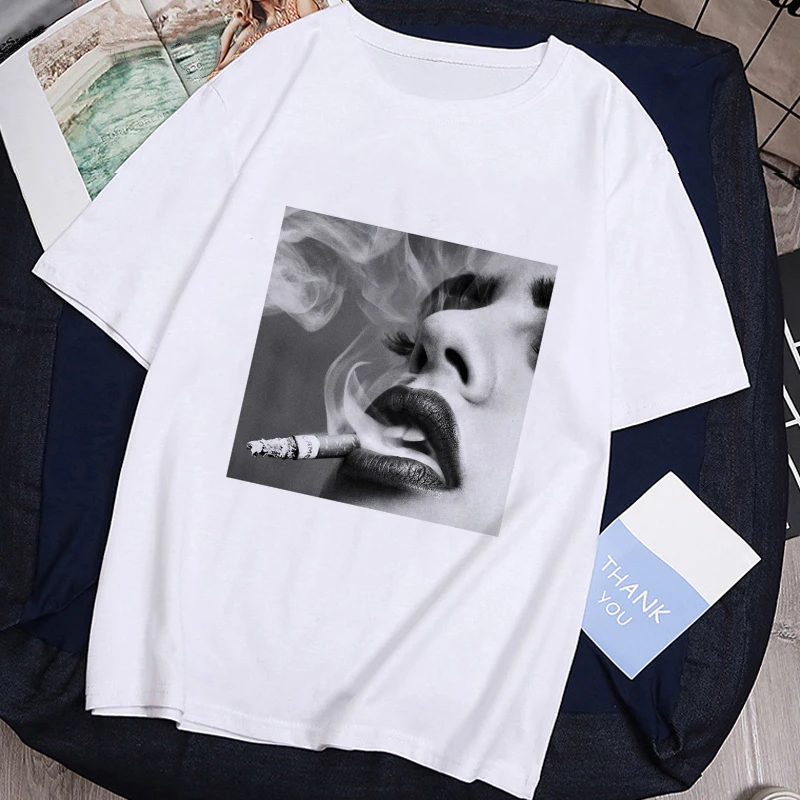 

Bong Weed Summer 2021 Fashion Tops Women T Shirt Kawaii T-shirt Funny Graphic Tees Streetwear Unisex Tshirt Harajuku Vintage