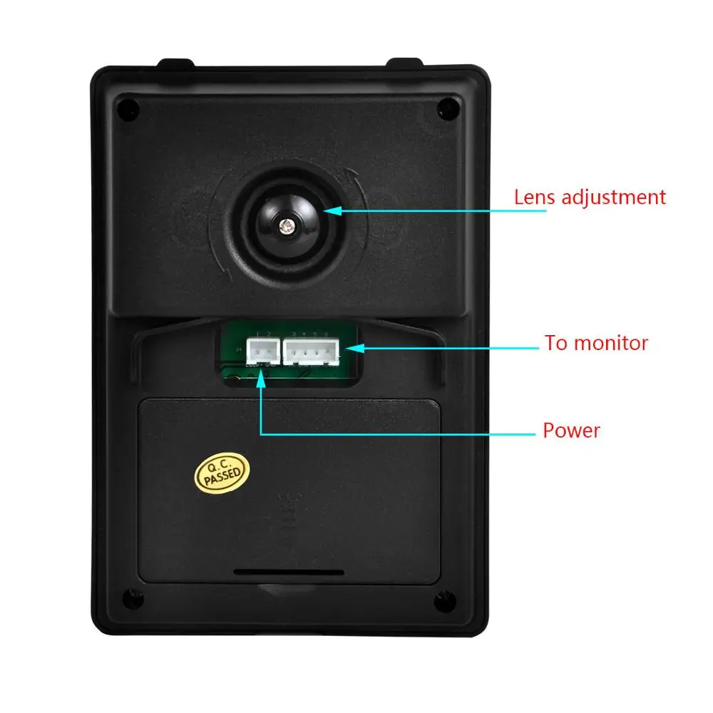 

Security Freeship 7" Hands-free Videophone With Door Camera Home Office Door Intercom Smart Video Door bell phone