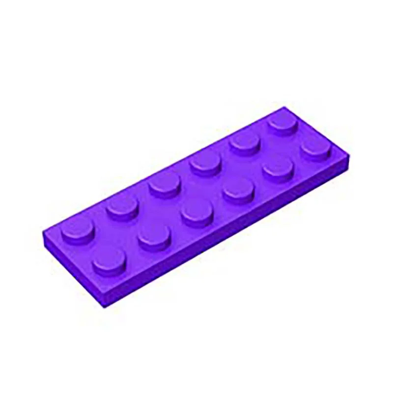 

40PCS DIY Building Blocks 2x6 Thin Bricks 3795 Plastic Plate MOC Figure Model Assemble Educational Toys for Children M0101