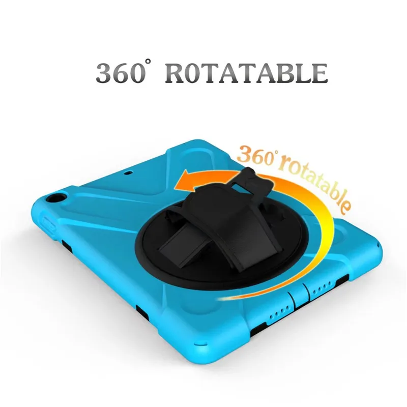 

Apple IPad Air 2 9.7 Inch Heavy Duty Armor Case 360 Degree Rotating Bracket Wristband Tablet Cover