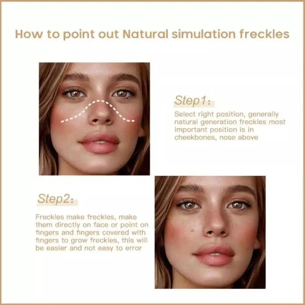 

1pcs Natural Freckle Pen Soft Brown Long Lasting Waterproof Makeup Face Effortless Pen Sunkissed Cosmetic Most Create Spot Z3T7