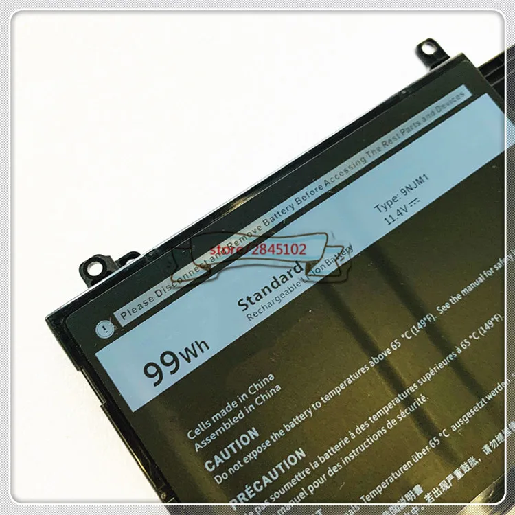 GYIYGY 99Wh 9NJM1 Аккумулятор для ноутбука Alienware 17 R4 ALW17C D2738 D1738 D2748 D2758|laptop battery|battery for