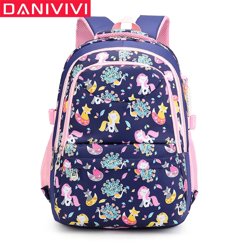 

Cartoon Cute School Bags for Girls Kids Backpack Animal Print Unicorn School Backpack Large Capacity Children's Mochila Escolar