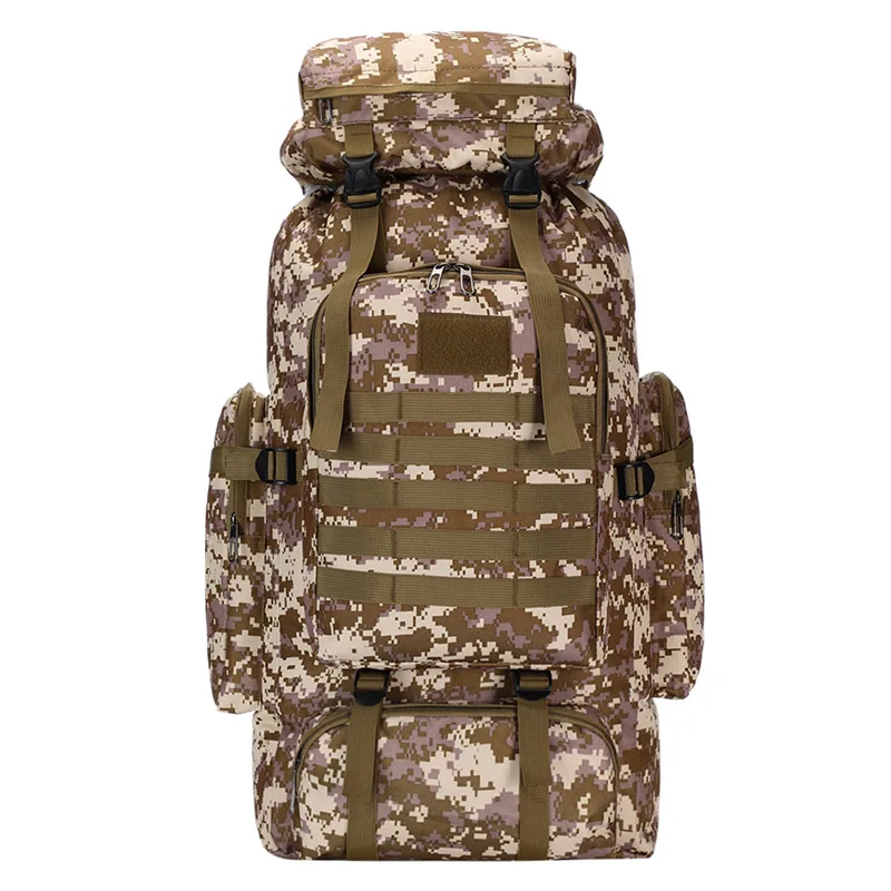 75L New Outdoor Tactical Camouflage Sports Backpack Waterproof Hiking Bag Hiking Bag Adjustable Backpack