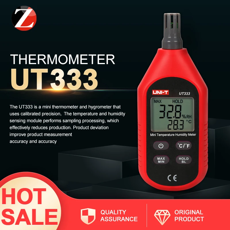 ЖК дисплей с подсветкой измеритель влажности UNI T UT333 UT333S ℃/℃ мини цифровой