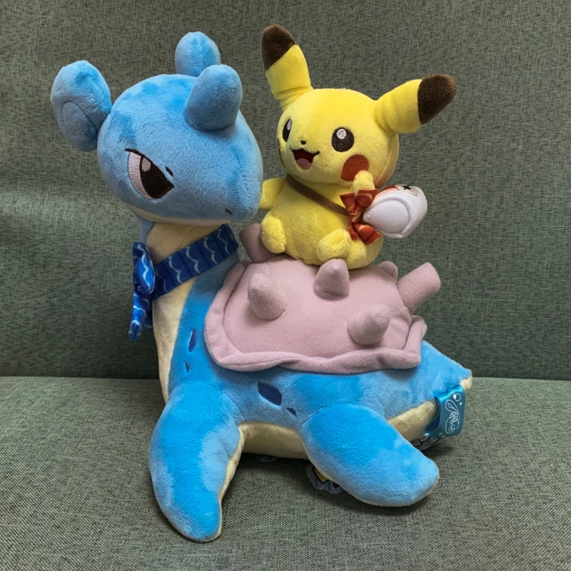 Takara Tomy Pokemon Lapras Pikachu Плюшевая Кукла Мягкие животные детские игрушки подарки 25