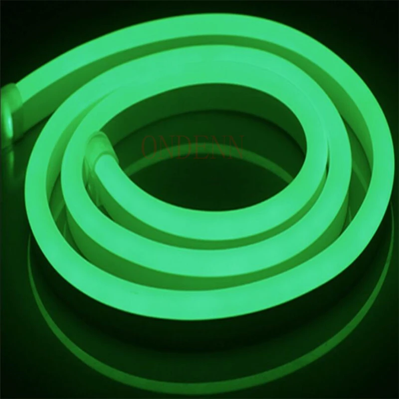 20 м светодиодный гибкие полосы светильник 220 V 240 SMD2835 неон flex трубки на открытом