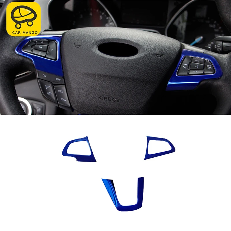 CAR MANGO Car Styling Steering Wheel Cover Frame Trim Sticker Interior Accessories For Ford KUGA Escape 2017 2018 | Автомобили и