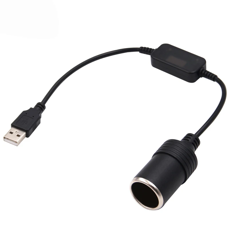 Переходник-адаптер с проводным контроллером и USB-портом на 12 В Женский шнур
