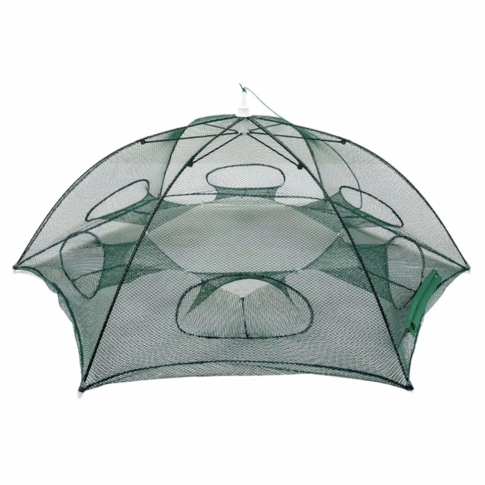 

Ручная отливка, автоматическая рыболовная сеть, клетка для креветок, нейлоновая Складная ловушка для крабов, литая рыболовная сеть, складыв...