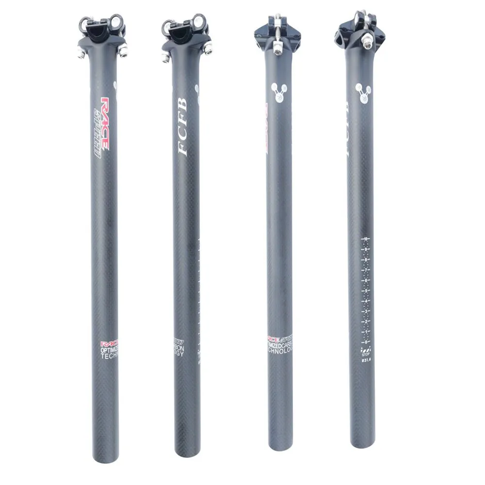 

Подседельный штырь из углеродного волокна, матовый, скорость гонки 27,2/30,8/31,6*350/ 400 мм, Запасные детали для велосипеда, углепластик, детали для ...