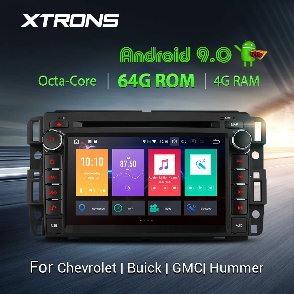 XTRONS 7 &quotAndroid 9 0 Восьмиядерный автомобильный dvd плеер GPS OBD для Chevrolet Tahoe Impala BUICK Enclave