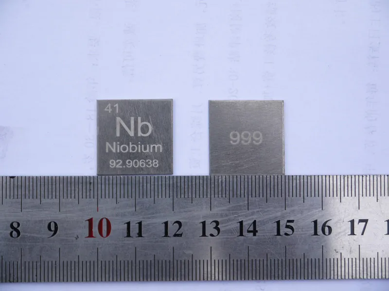NB 3N чистый ниобиевый лист Nb = 99.9% 1*20*20 около 3 6 граммов|nb|nb 9 |