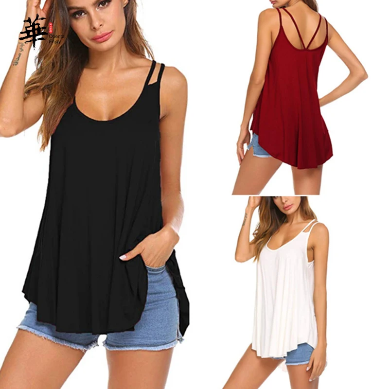 

Sexy Vest Hollow Out T Shirt Cotton Women Top Loose Ladies Vest Sleeveless Fashion Clothes U Neck Woman Shirts Casual