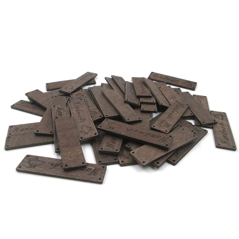 10 шт. деревянные пуговицы ручная работа буквы резные 4 отверстия Швейные