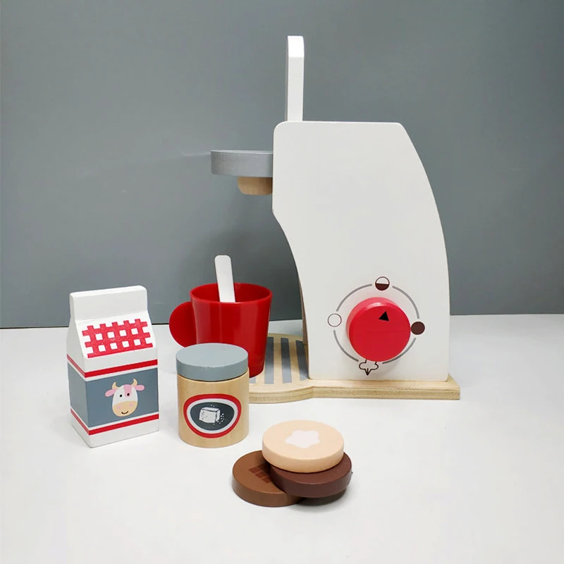 Игрушка для дома деревянная кофейная машина комбинация завтрака