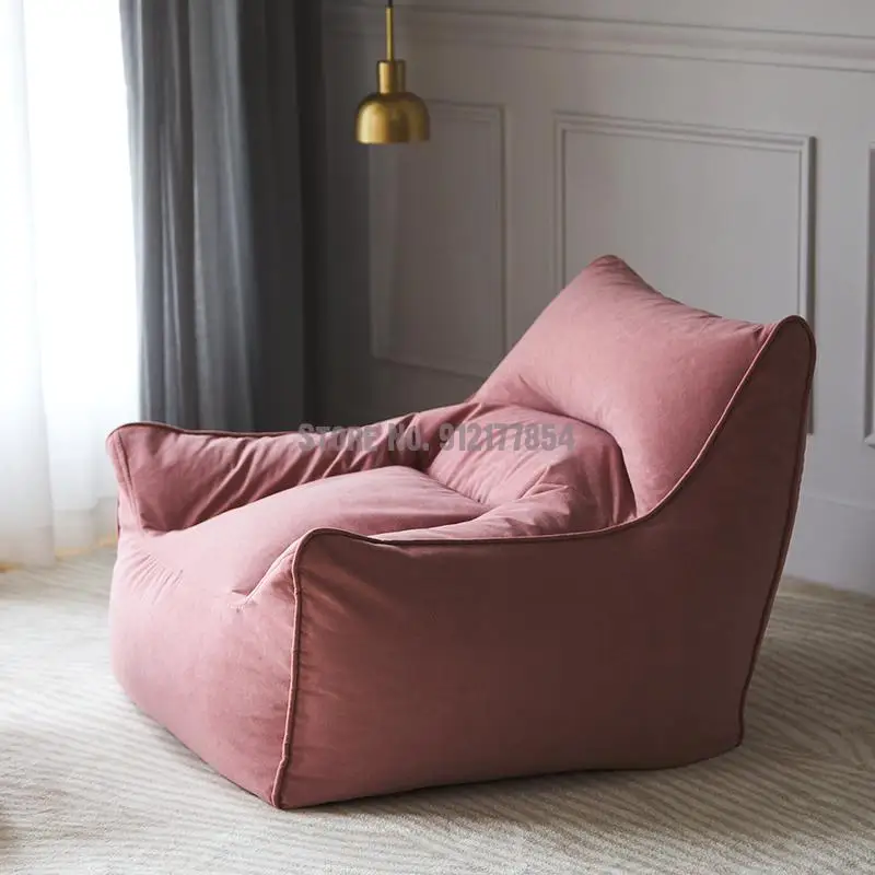 Сетчатый красный диван в форме бобов Ins ленивый для гостиной спальни одиночный