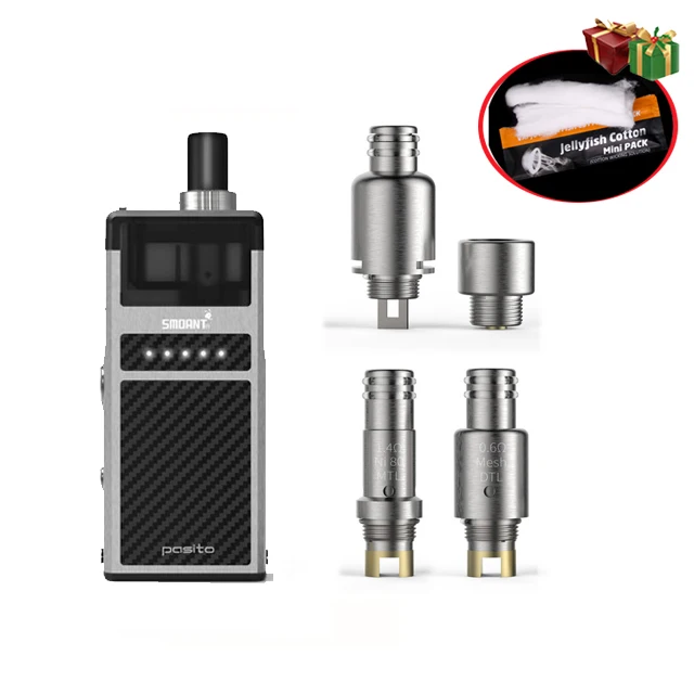 ss-RBA Smoant Pasito стартовый набор Pod Vape ручка 1100 мАч ремонтопригодная pod система 3 мл распылитель MTL DTL Vape комплект vs Orion DNA Jester - Цвет: ss-RBA