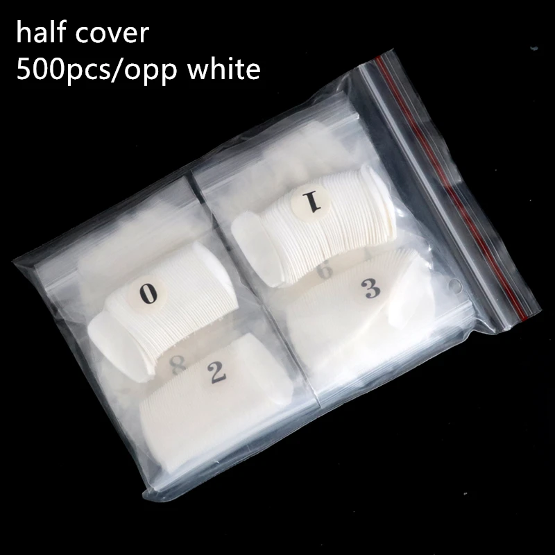 500 шт/ОПП балерина дизайн ногтей советы прозрачные/натуральные накладные гроб