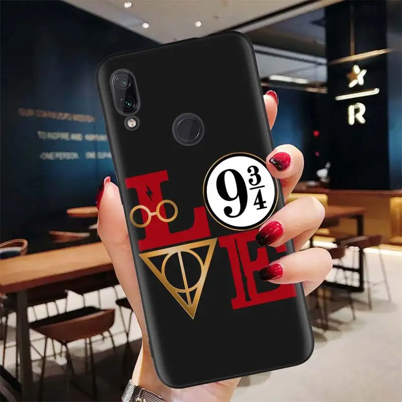 BD180-3 Черный чехол Potter Love для Xiao mi Red mi Note 8 7 7S 7A 6 S2 GO K20 Pro+ 6A mi 6X 5X A1 CC 9 8 мягкий чехол для телефона - Цвет: BD180-3