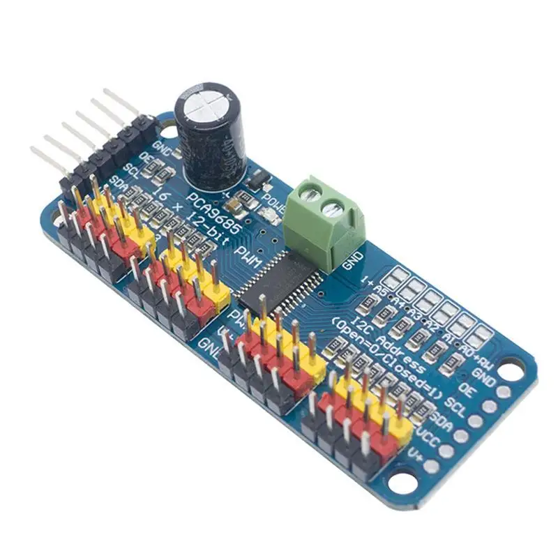PCA9685 16 CH 12-битный PWM серводвигатель драйвер I2C модуль для замены робота Arduinob |