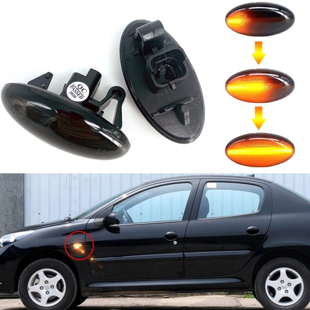 Боковой габаритный фсветильник рь для Peugeot 206 307 407 607 лампа повторитель Citroen Berlingo