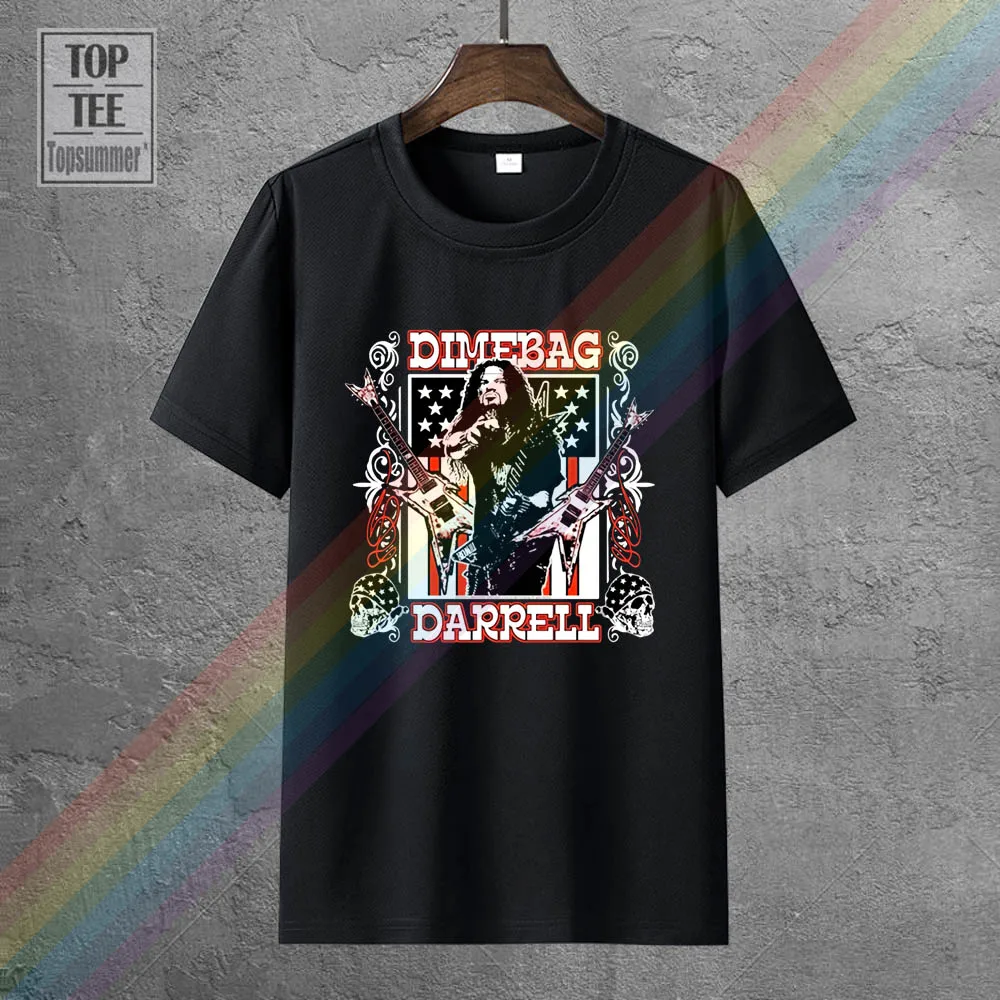 

Dimebag Darrell Guitar Flag Official T Shirt Pantera New M L Xl Men Short Sleeve Original