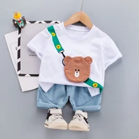 0 5 years summer boy clothing set 2021 new casual fashion active sport t shirt pant kid children baby toddler boy clothing