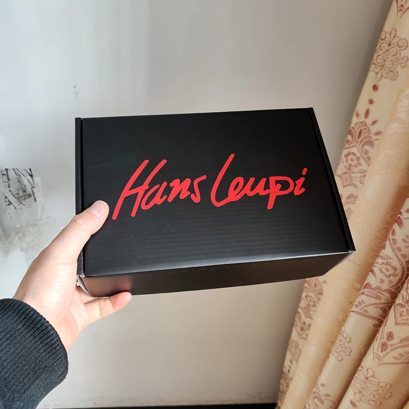 500 шт./лот пользовательские черные гофрированные коробки для доставки