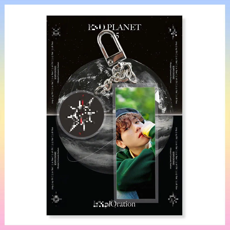 

[MYKPOP]KPOP KeyChain Creative Key Ring Metal/Acyric KPOP Fans Collection E9 SA19073104