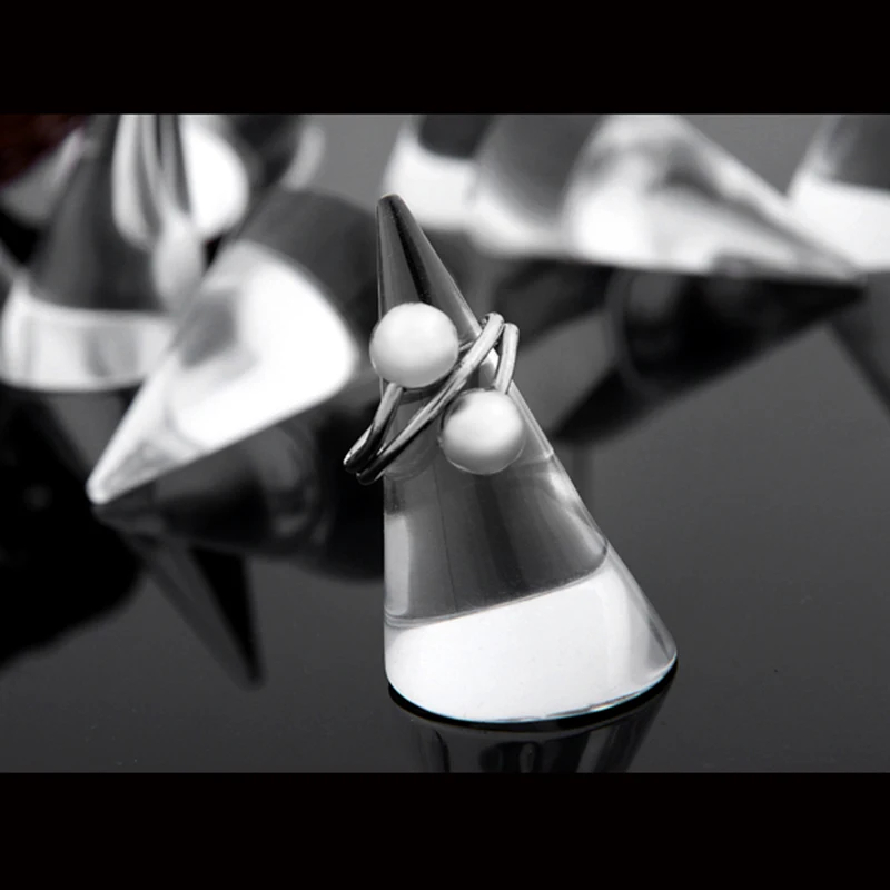 20 шт. прозрачные конические Мини-кольца для ювелирных изделий 25 мм | Украшения и