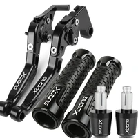 for kymco xciting 250 300 400 500 motorcycle cnc adjustable extendable brake clutch levers handlebar handle bar grips ends plug