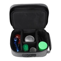 hot sales combination lock smell proof travel bag storage case container for herb medicine