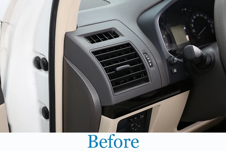 Для Toyota Land Cruiser Prado FJ150 150 ABS боковые передние воздушные Conditiong Vent Trim автомобильные аксессуары для LC Prado 2шт
