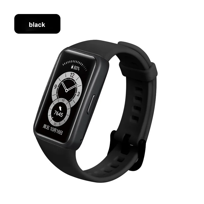 Ремешок силиконовый для Huawei Band 6 сменный Браслет часов спортивный браслет