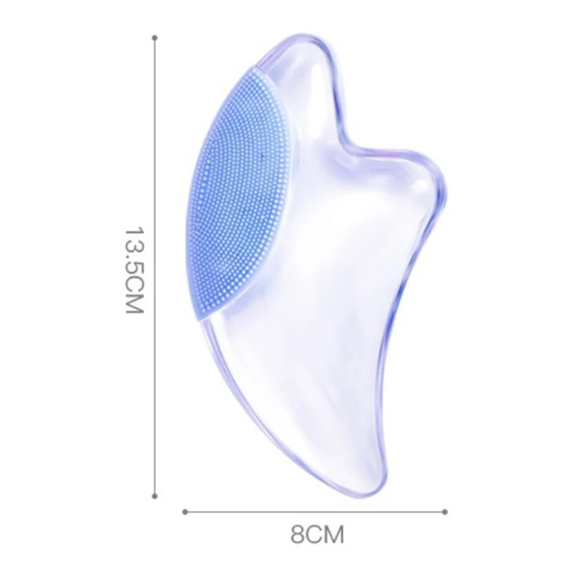 

1PC Crystal Plate Gua Sha Scraper Massage Tool Facial Scrape Face Washing Brush Face Care Tool