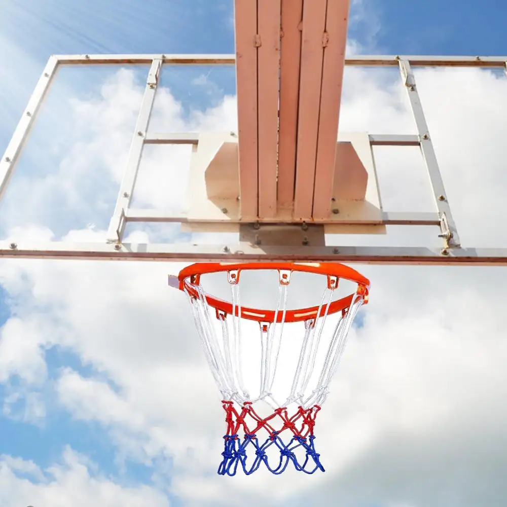 Basketball Net All-Weather Red+White+Blue Tri-Color Hoop Powered Basket Rim | Спорт и развлечения