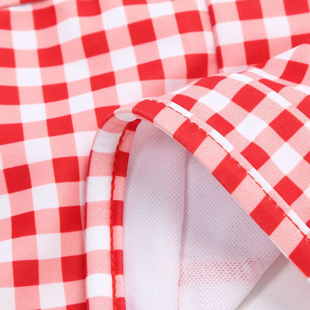 

2020 New 2pcs Women Summer Swimwear Swimsuit Bikini Sets Hot Red Striped Beachwear Sling Swimsuit Bathing Suit bikini tanga Sexy