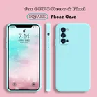 Мягкий Квадратный силиконовый чехол для OPPO Reno 3, 5, 6 Pro, 2 Z, Find X3 Lite, X2, Neo, Realme GT 7, 8, 5G