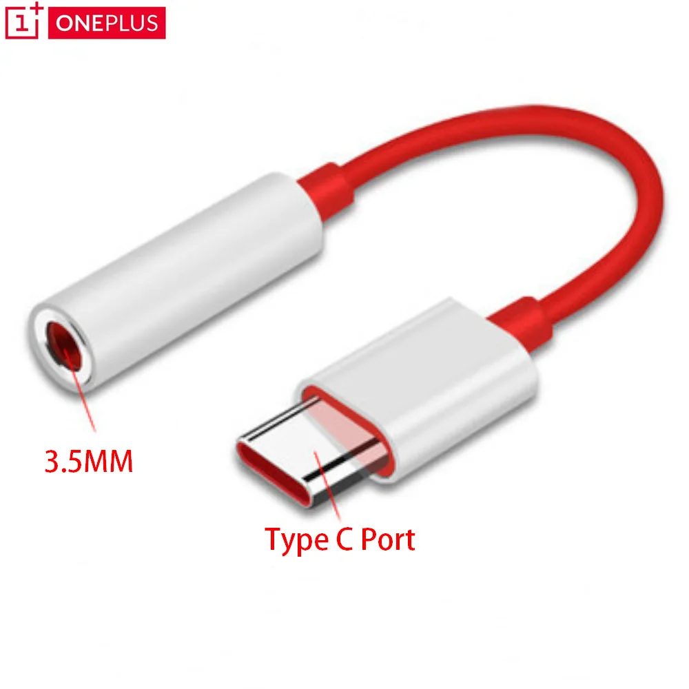 Оригинальный адаптер для наушников oneplus 6T 7 Pro с usb Type C на 3 5 мм аудиокабель