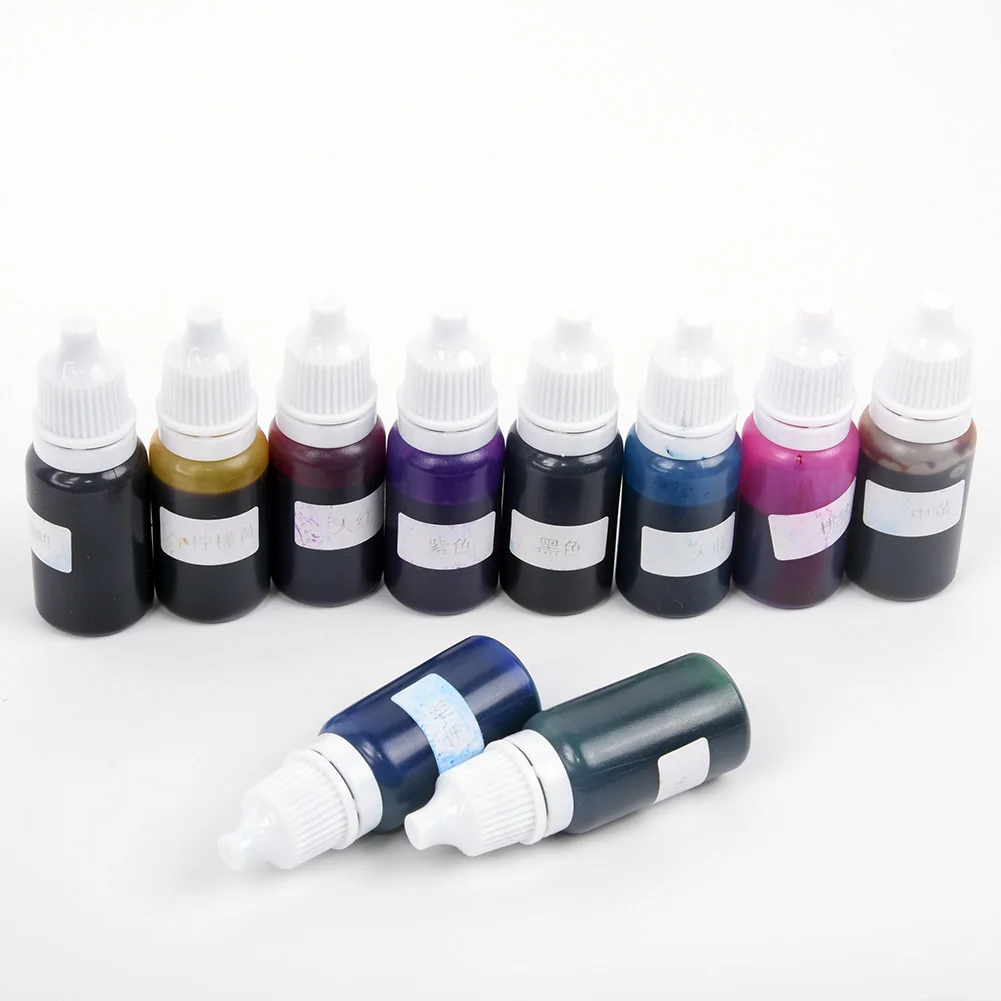 10 мл полупрозрачные пигменты для прозрачного литья эпоксидная смола и