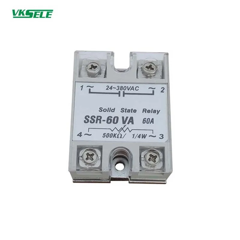 

SSR-60VA 60a resistive type single phase solid state relay ssr