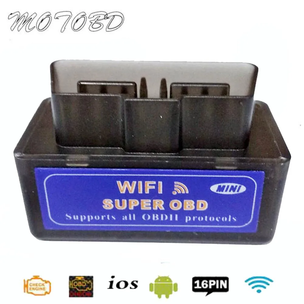 Черный V1.5 ELM327 WI FI OBD2 obd 2 сканер ELM 327 1 5 автомобильный диагностический инструмент