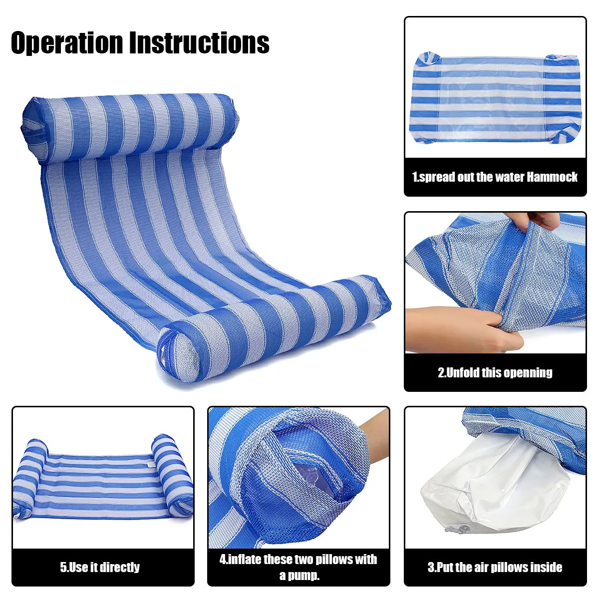 Расширенный водный гамак плавающий бассейн подставка для ног Пляжная плавающая