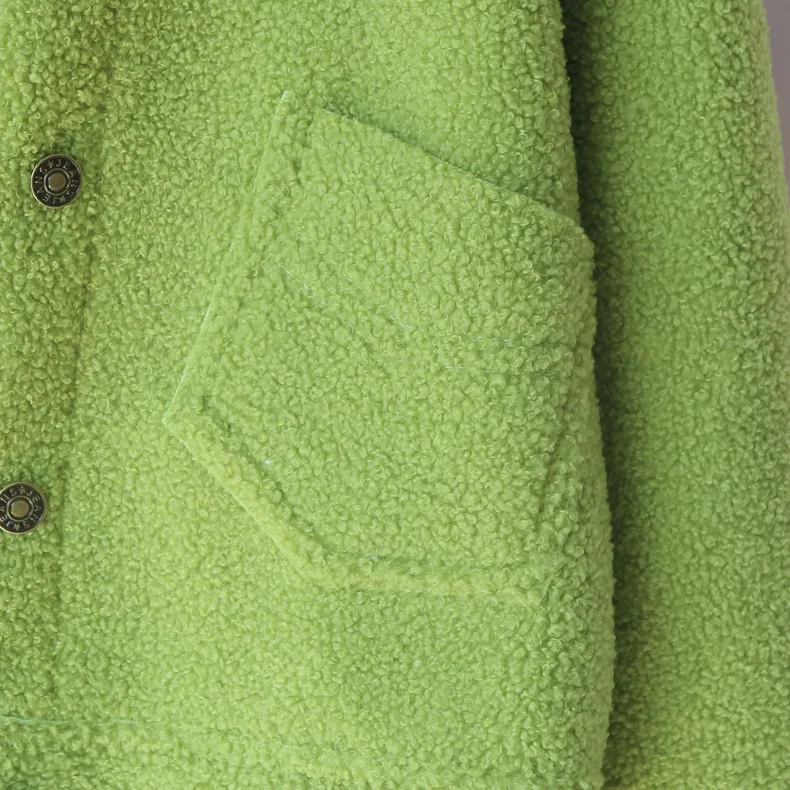 Осенне-зимние модные куртки с длинными рукавами и двойным карманом пуговицами